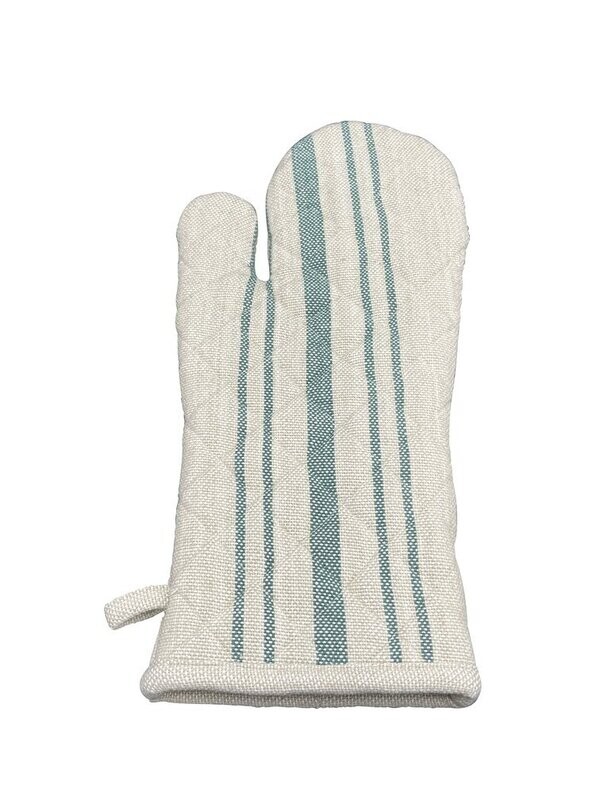 Danishville XL Grillhandschuh Jute grüne Streifen Danishville XL Grillhandschuh Jute grüne Streifen