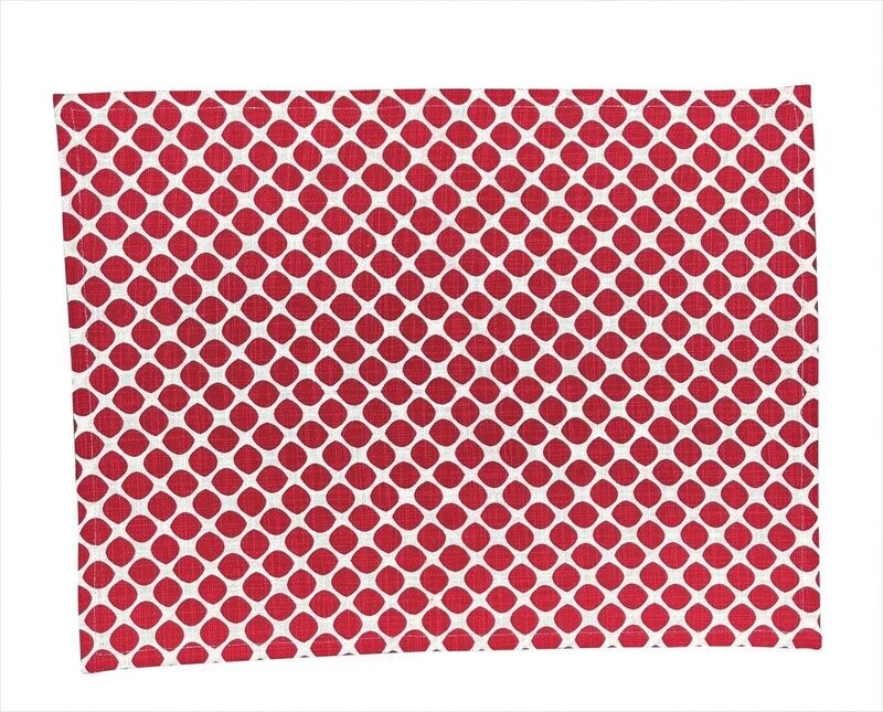 Tischset Tupfen rot