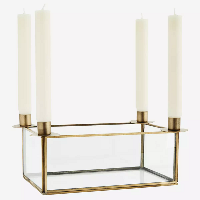 Glass Box für 4 Kerzen