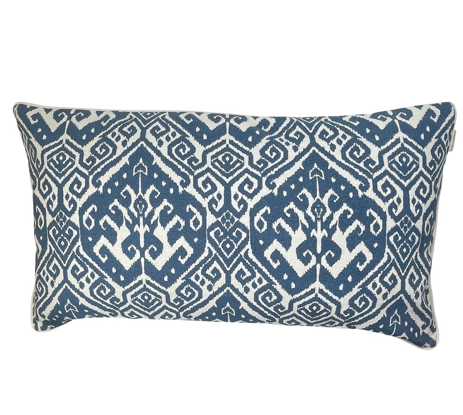 Danishville XL Kissen Ikat blau