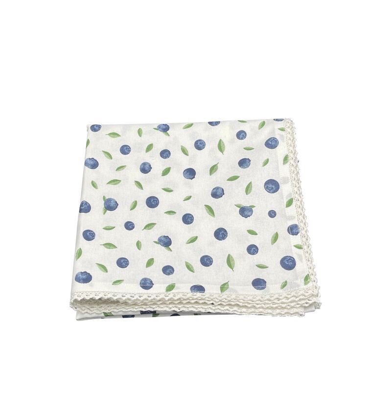 Danishville Tischdecke Blaubeere m. Spitze