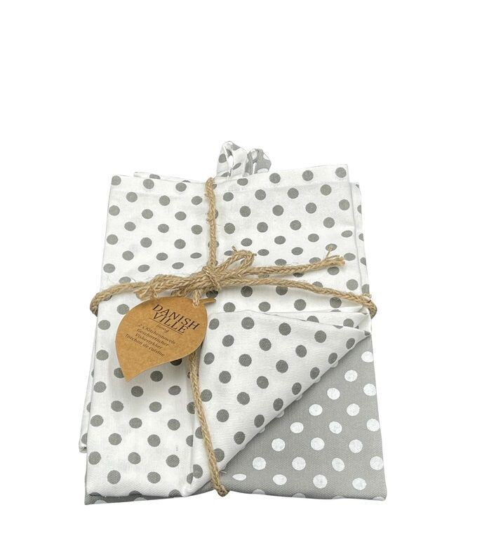 Danishville kitchen towel DOTTIE grey