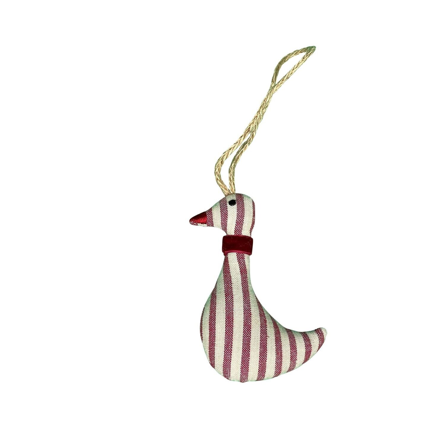 Danishville Gans Anhänger rot gestreift, 10 cm