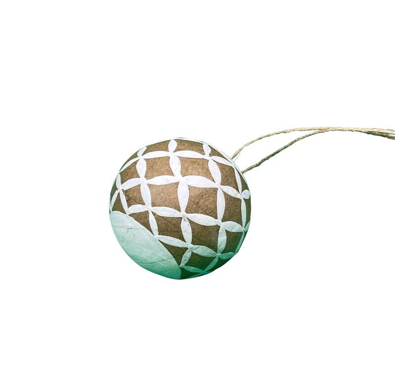 Pappmasche Kugel Harlequin