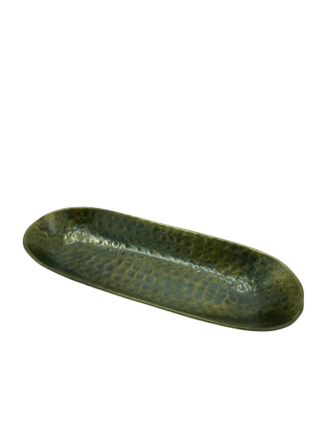 Tablet oval klein, Messing