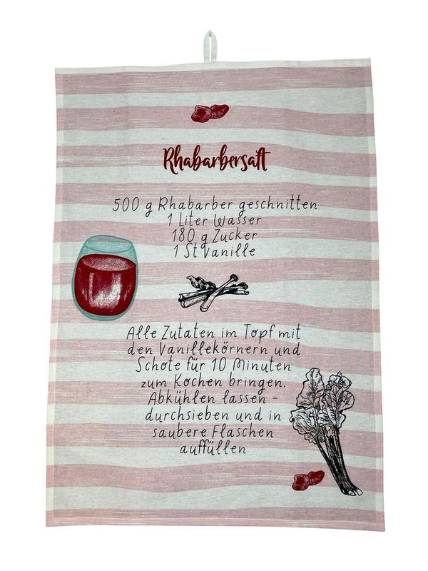 Geschirrtuch Rhabarber Saft