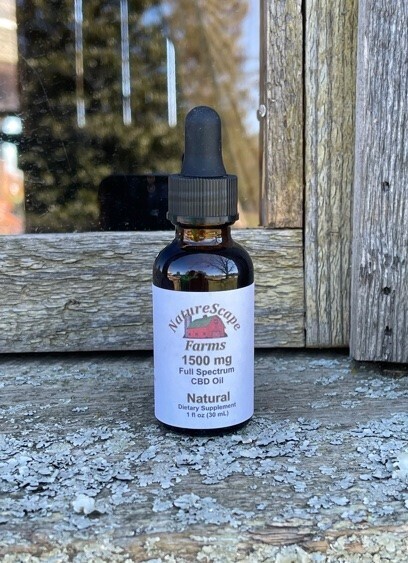 CBD Infused Oil 1500 mg - 30 mL - Natural