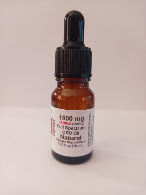 SAMPLE CBD Infused Oil 1500 mg - 1/6 oz. - Natural
