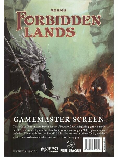 Forbidden Lands Gamemaster Screen