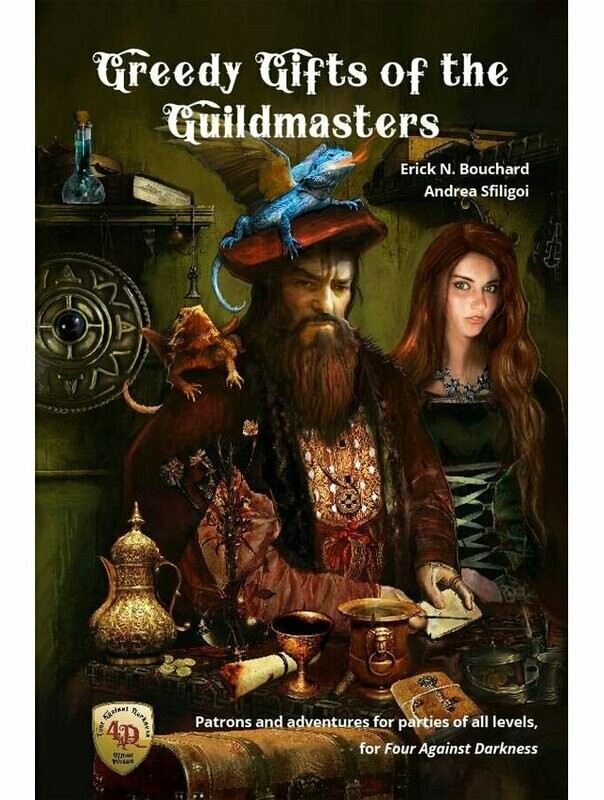 Four Against Darkness Greedy Gifts Of The Guild Masters