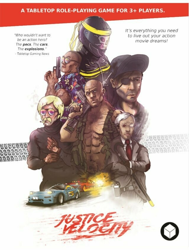 Justice Velocity A Tabletop Roleplaying Game (Softback)