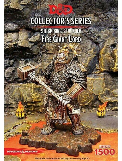 Dungeons & Dragons Collector's Series Miniature Storm King's Thunder Fire Giant Lord