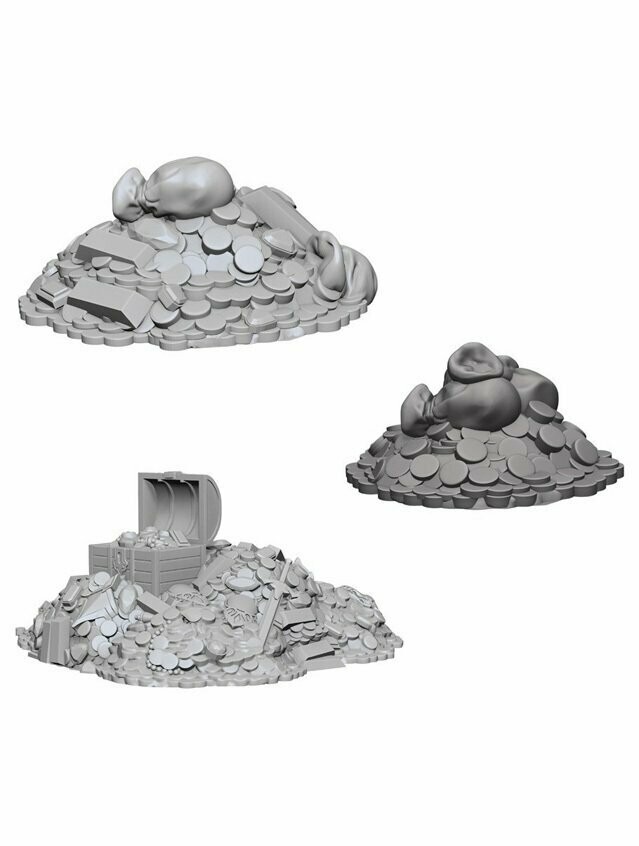 Wizkids Deep Cuts Unpainted Miniatures Treasure Piles (Wave 3)