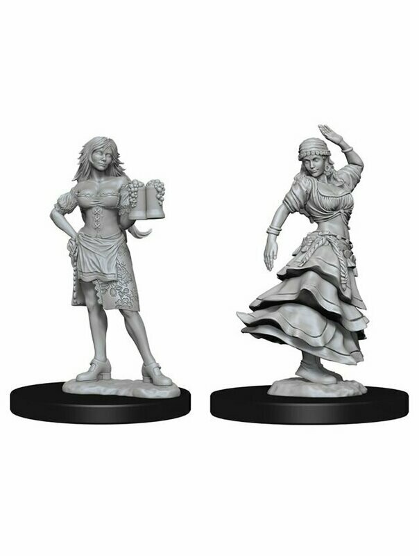 Pathfinder Battles Deep Cuts Unpainted Miniatures Bartender & Dancing Girl (Wave 4)