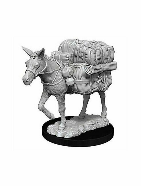 Wizkids Deep Cuts Unpainted Miniatures Pack Mule (Wave 7)