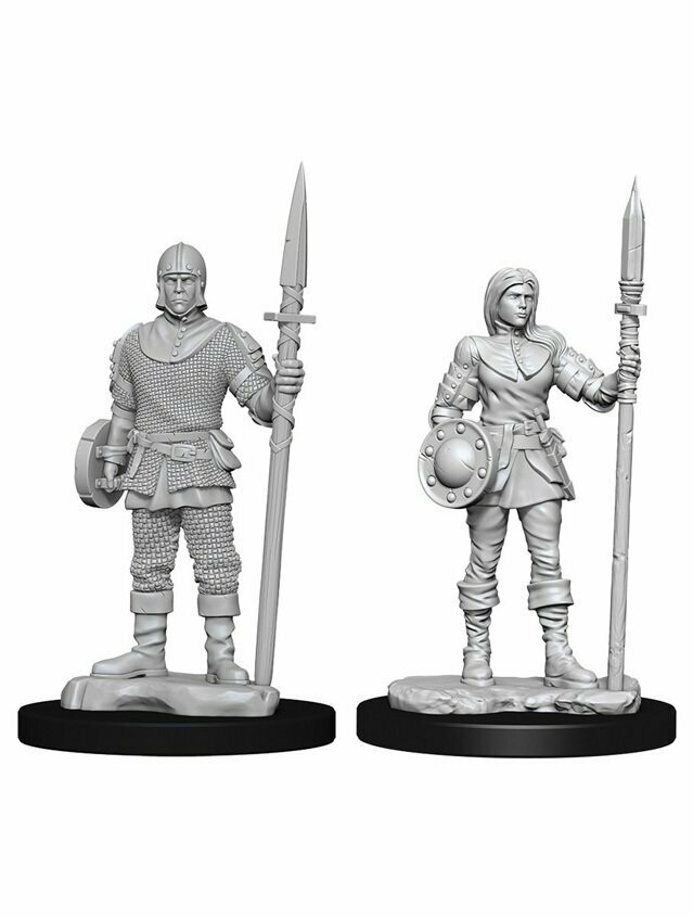 Wizkids Deep Cuts Unpainted Miniatures Guards (Wave 10)