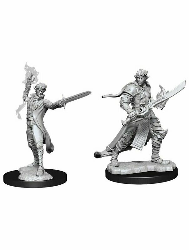 Pathfinder Battles Deep Cuts Unpainted Miniatures Elf Male Magus (Wave 11)