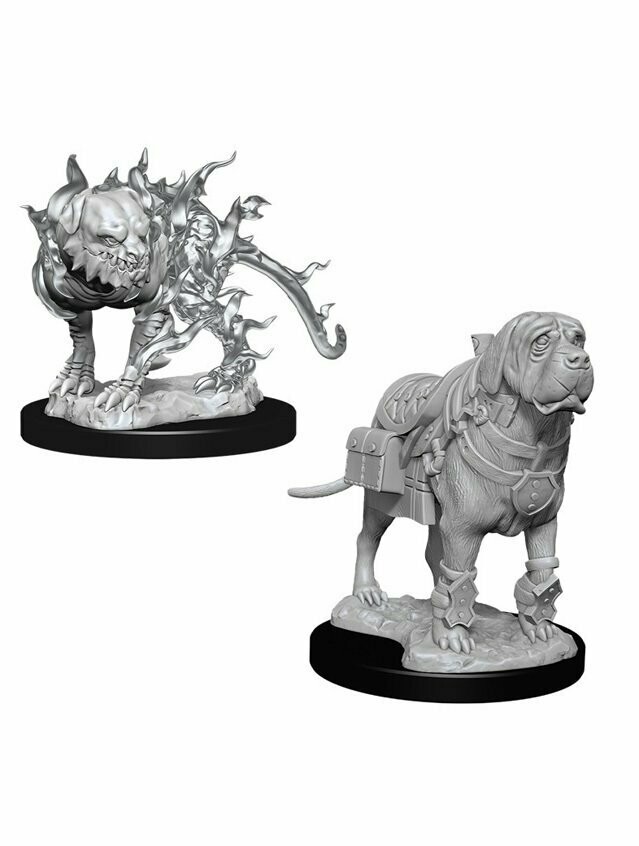 Dungeons & Dragons Nolzur's Marvelous Miniatures Mastif & Shadow Mastif (Wave 11)