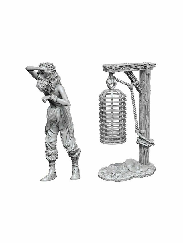 Wizkids Deep Cuts Unpainted Miniatures Hanging Cage (Wave 10)