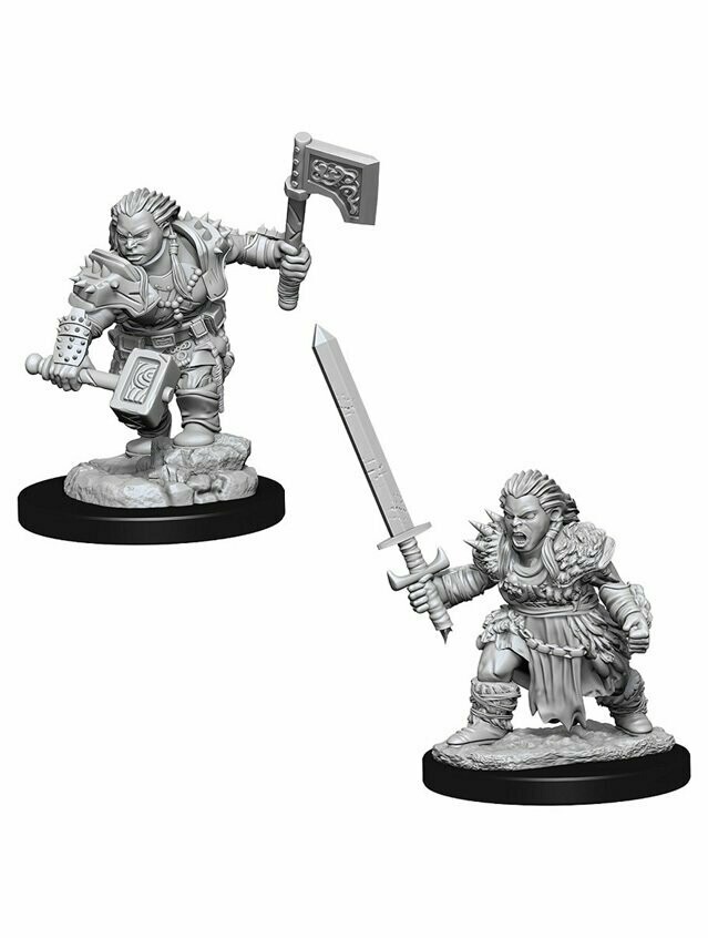 Pathfinder Battles Deep Cuts Unpainted Miniatures Dwarf Female Barbarian (Wave 8)