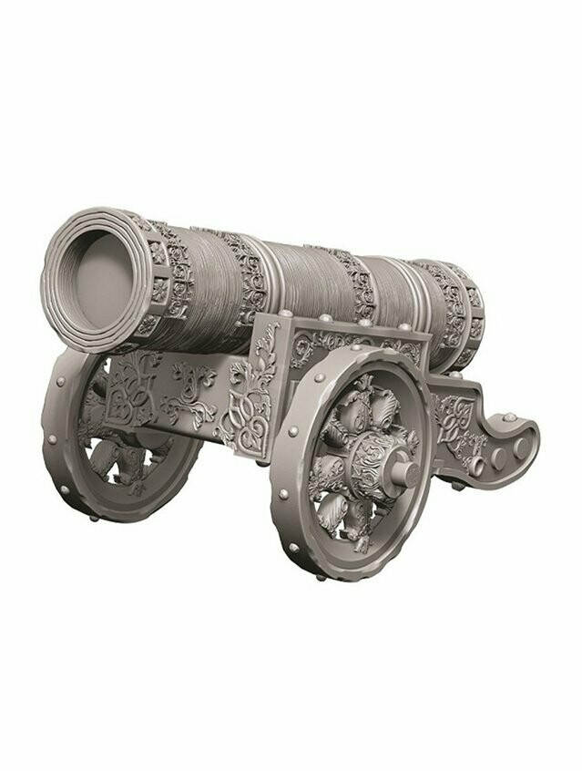 Wizkids Deep Cuts Unpainted Miniatures Large Cannon (Wave 9)
