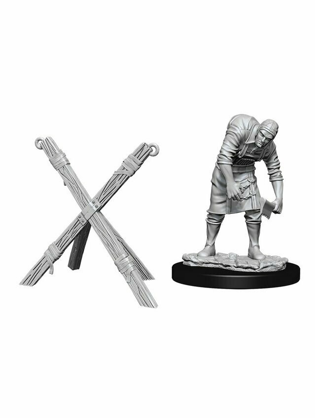 Wizkids Deep Cuts Unpainted Miniatures Assistant & Torture Cross (Wave 6)
