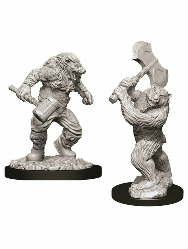 Dungeons & Dragons Nolzur's Marvelous Miniatures Wereboar & Wearbear (Wave 9)