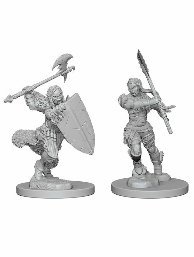Pathfinder Battles Deep Cuts Unpainted Miniatures Half-Orc Female Barbarian (Wave 1)