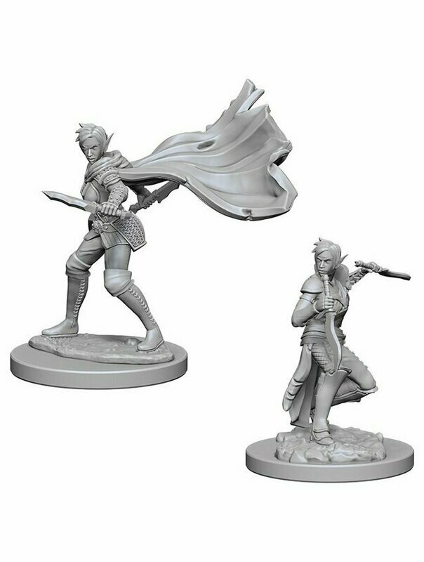 Pathfinder Battles Deep Cuts Unpainted Miniatures Elf Female Rogue (Wave 4)