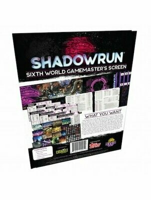 Shadowrun Sixth World RPG Gamemaster's Screen