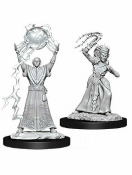 Dungeons & Dragons Nolzur's Marvelous Miniatures Drow Mage & Drow Priestess (Wave 12)