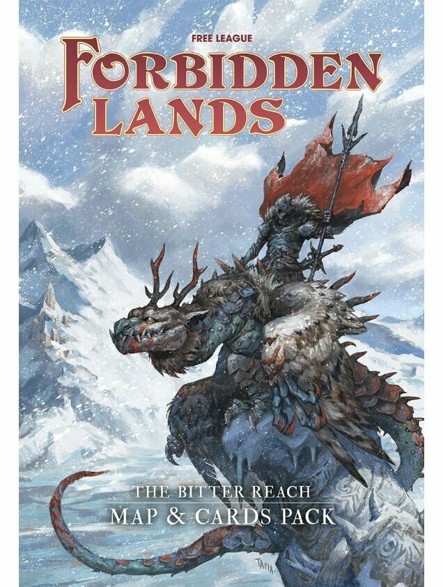 Forbidden Lands The Bitter Reach Map & Cards Pack