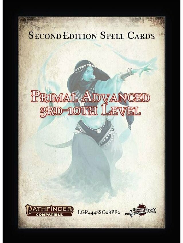 Pathfinder RPG Spell Card Set Advanced Primal