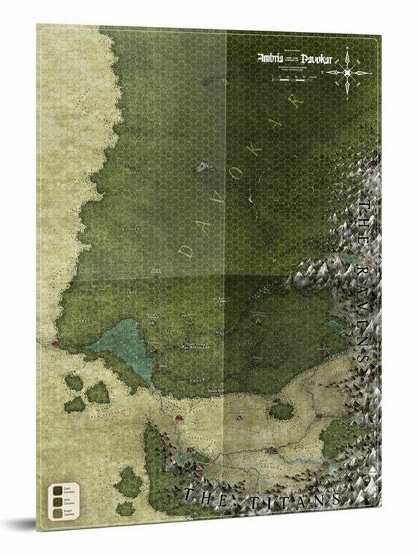 Symbaroum RPG Ambria And Davokar Hex Map