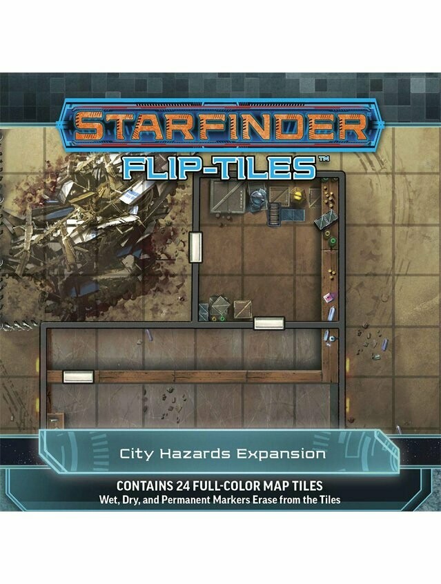 Starfinder RPG Flip-Tiles City Hazards Expansion