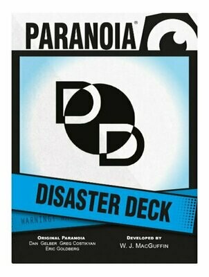 Paranoia RPG Disaster Card Deck