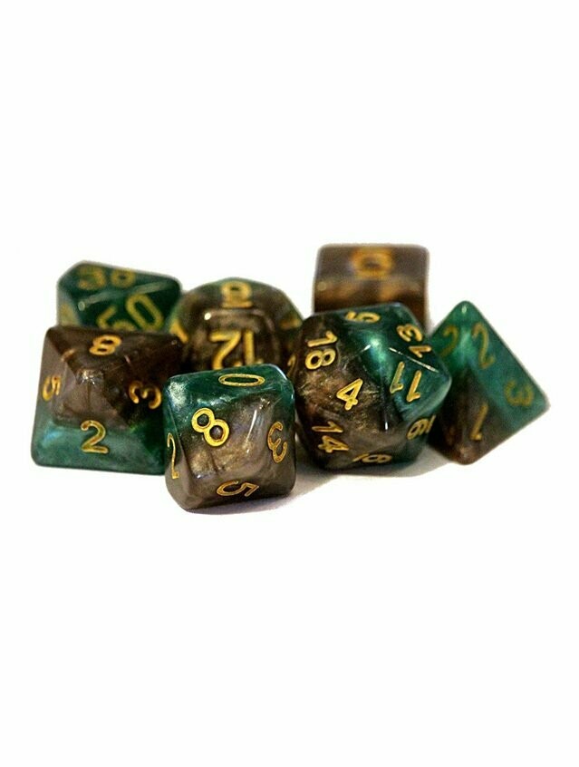 Treant Halfsies 7-Die Polyhedral Dice Set