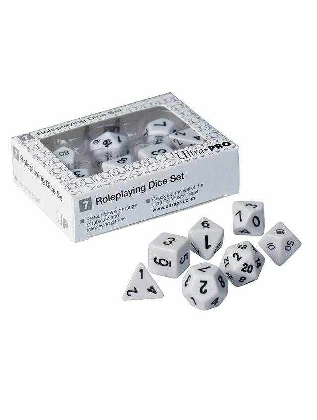 Roleplaying Dice Set White
