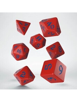 Classic Runic Red & Blue Dice Set
