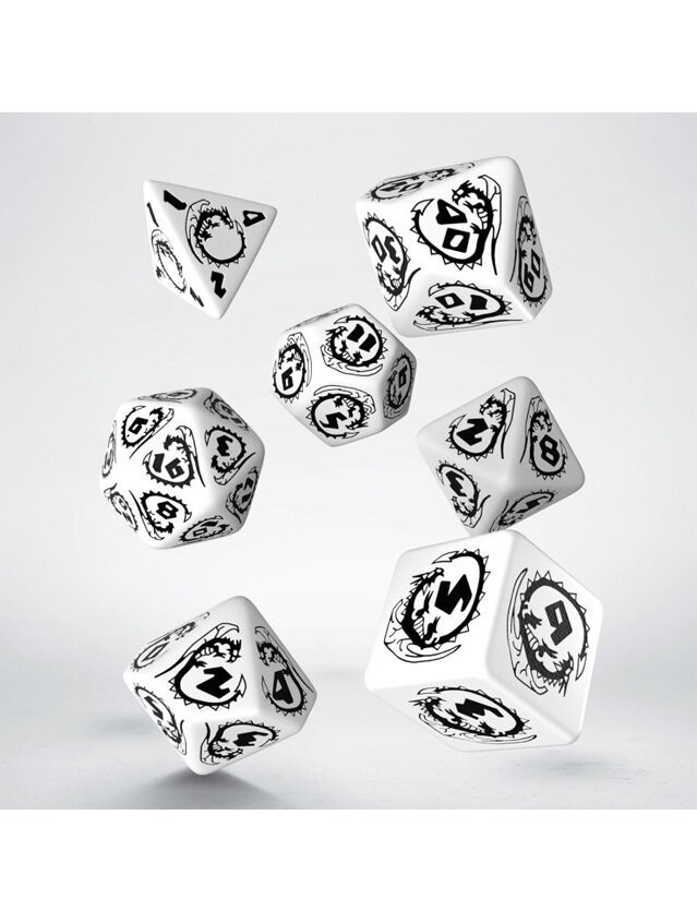 Dragons White & Black Dice Set