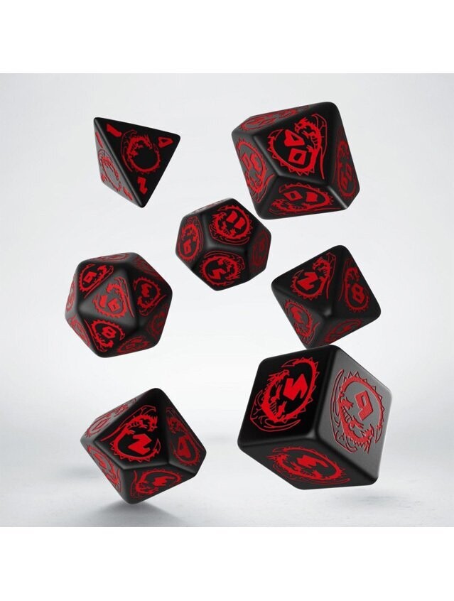 Dragons Black & Red Dice Set