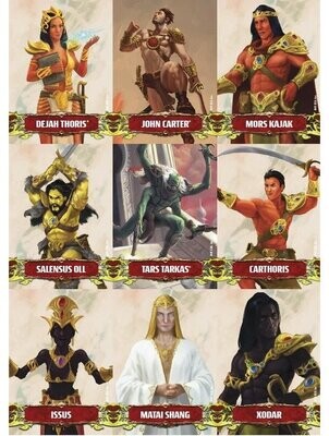 John Carter Of Mars Adventures On The Dying World Of Barsoom Character And Token Card Deck
