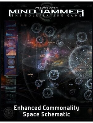 Mindjammer RPG Enhanced Commonailty Space Schematic Poster Map