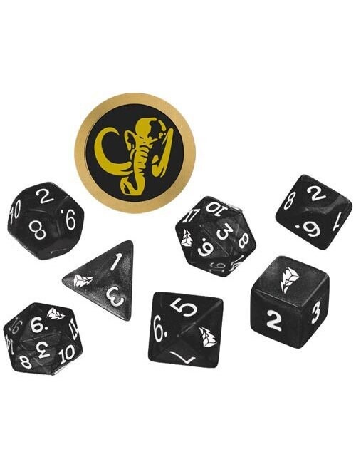 Power Rangers Roleplaying Game Black Dice Set Power Rangers Roleplaying Game Black Dice Set