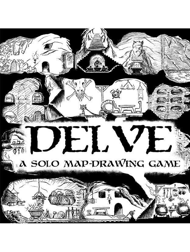 Delve A Solo Map-Drawing Game