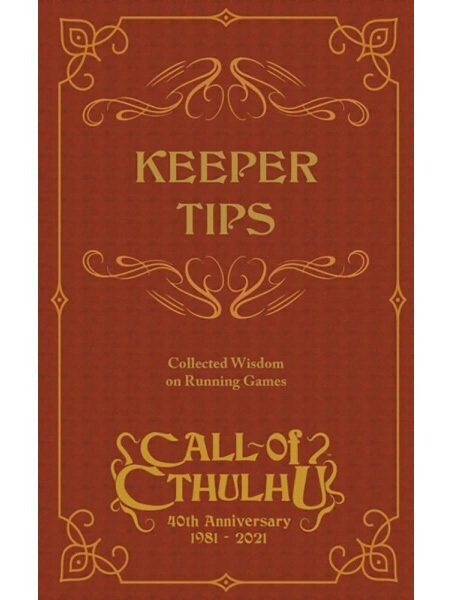 Call Of Cthulhu 40th Anniversary Keeper Tips Book Collected Wisdom