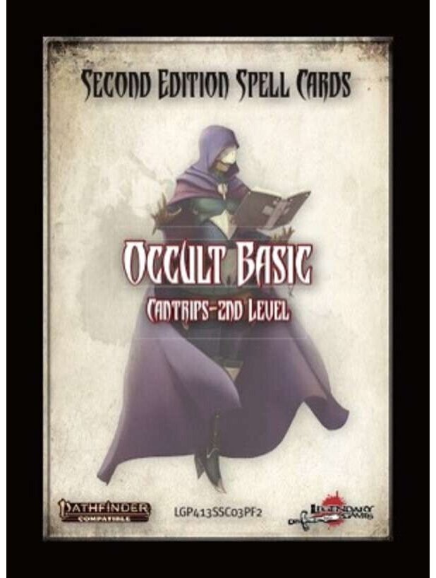 Pathfinder RPG Spell Card Set Basic Occult