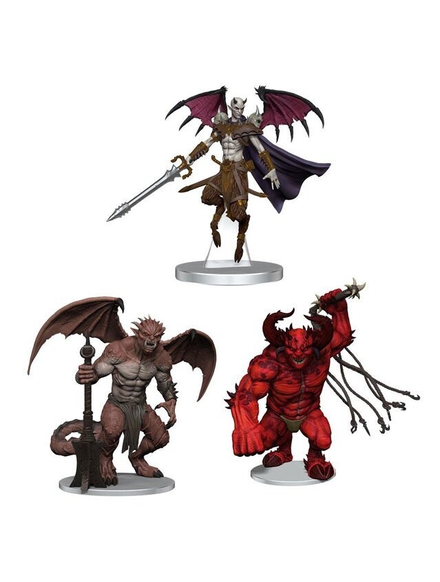 Dungeons & Dragons Icons Of The Realms Archdevils - Hutijin, Moloch, Titivilus Premium Figure Set