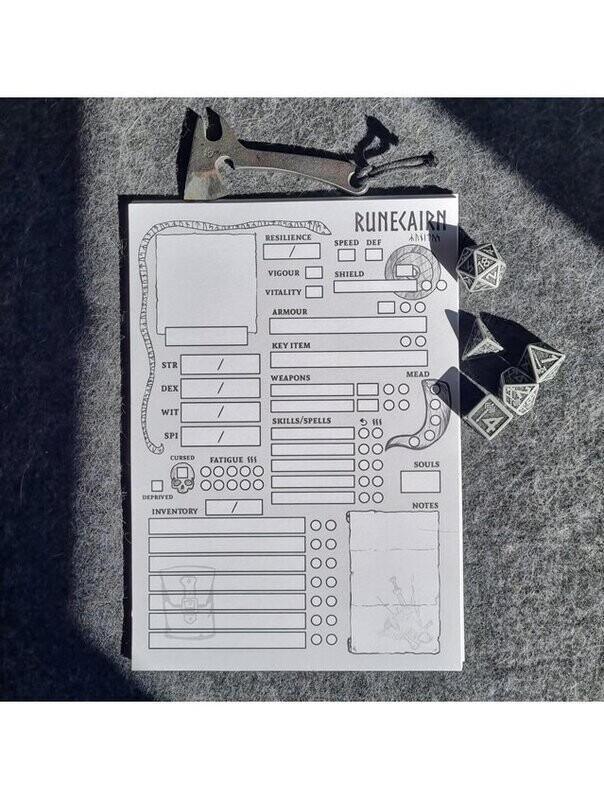 Runecairn Character Sheets