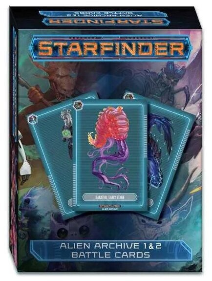 Starfinder RPG Alien Archive 1 & 2 Battle Cards